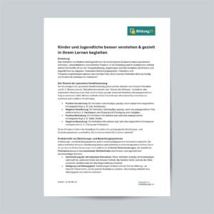 Kinder und Jugendliche professionell begleiten