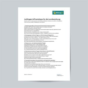 Leitfragen & Praxistipps für die Lernbeziehung